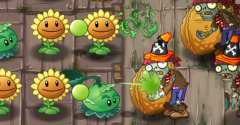 Plants Vs Zombies Tomb Raiser Zombie & Bloomerang 3 Action